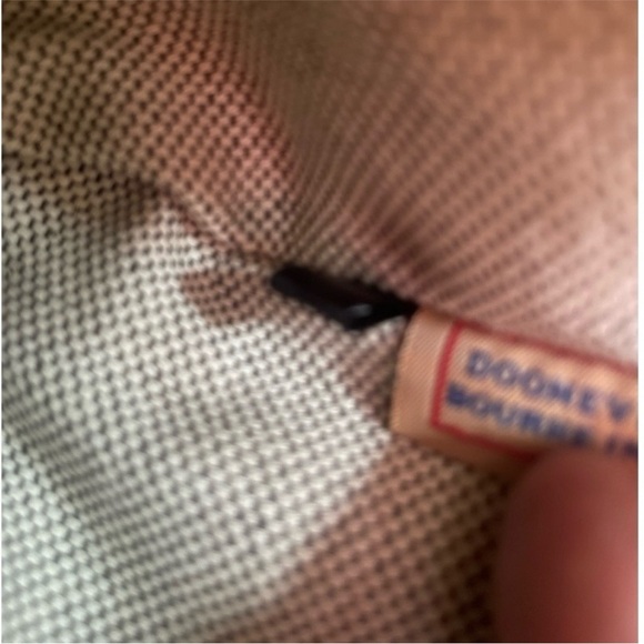 Dooney & Bourke Vintage Cream Ostrich Inspired Leather Shoulder Bag - Picture 10 of 11